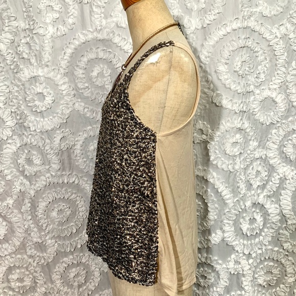 Decree gold sequined tank top- S - Picture 6 of 10